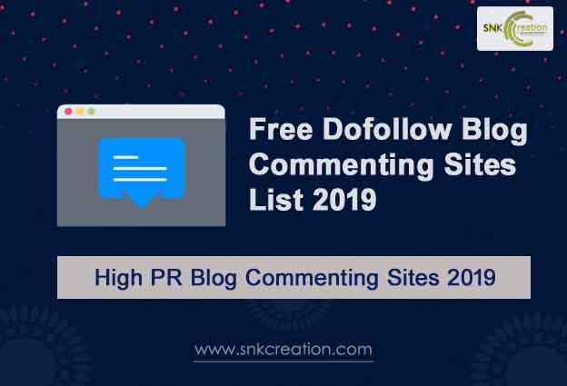 free high PR dofollow blog commenting sites list